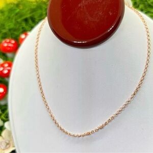 Tous Rose Gold Rose 925 Necklace 18inches